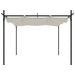 Pergola met uitschuifbaar dak 295x292x230 crèmekleurig