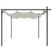 Pergola met uitschuifbaar dak 295x292x230 crèmekleurig