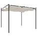Pergola met uitschuifbaar dak 295x292x230 crèmekleurig