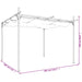 Pergola met uitschuifbaar dak 295x292x230 crèmekleurig