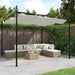 Pergola met uitschuifbaar dak 295x292x230 crèmekleurig