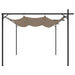 Pergola met uitschuifbaar dak 295x292x230 taupe