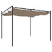 Pergola met uitschuifbaar dak 295x292x230 taupe