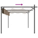 Pergola met uitschuifbaar dak 295x292x230 taupe