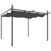 Pergola met uitschuifbaar dak 295x292x230 antracietkleurig