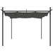 Pergola met uitschuifbaar dak 295x292x230 antracietkleurig
