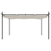 Pergola met uitschuifbaar dak 395x292x230 crèmekleurig