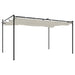 Pergola met uitschuifbaar dak 395x292x230 crèmekleurig