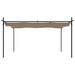 Pergola met uitschuifbaar dak 395x292x230 taupe