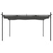 Pergola met uitschuifbaar dak 395x292x230 antracietkleurig
