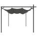 Pergola met uitschuifbaar dak 395x292x230 antracietkleurig