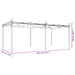 Pergola met uitschuifbaar dak 589x292x230 crèmekleurig