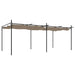 Pergola met uitschuifbaar dak 589x292x230 taupe