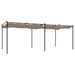 Pergola met uitschuifbaar dak 589x292x230 taupe
