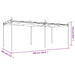 Pergola met uitschuifbaar dak 589x292x230 taupe
