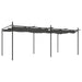 Pergola met uitschuifbaar dak 589x292x230 antracietkleurig