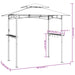Barbecue-overkapping 240x150x243 cm staal antracietkleurig