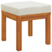 Tuinkrukjes 2 st met kussens 40x40x42 cm massief acaciahout