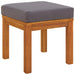 Tuinkrukjes 2 st met kussens 40x40x42 cm massief acaciahout