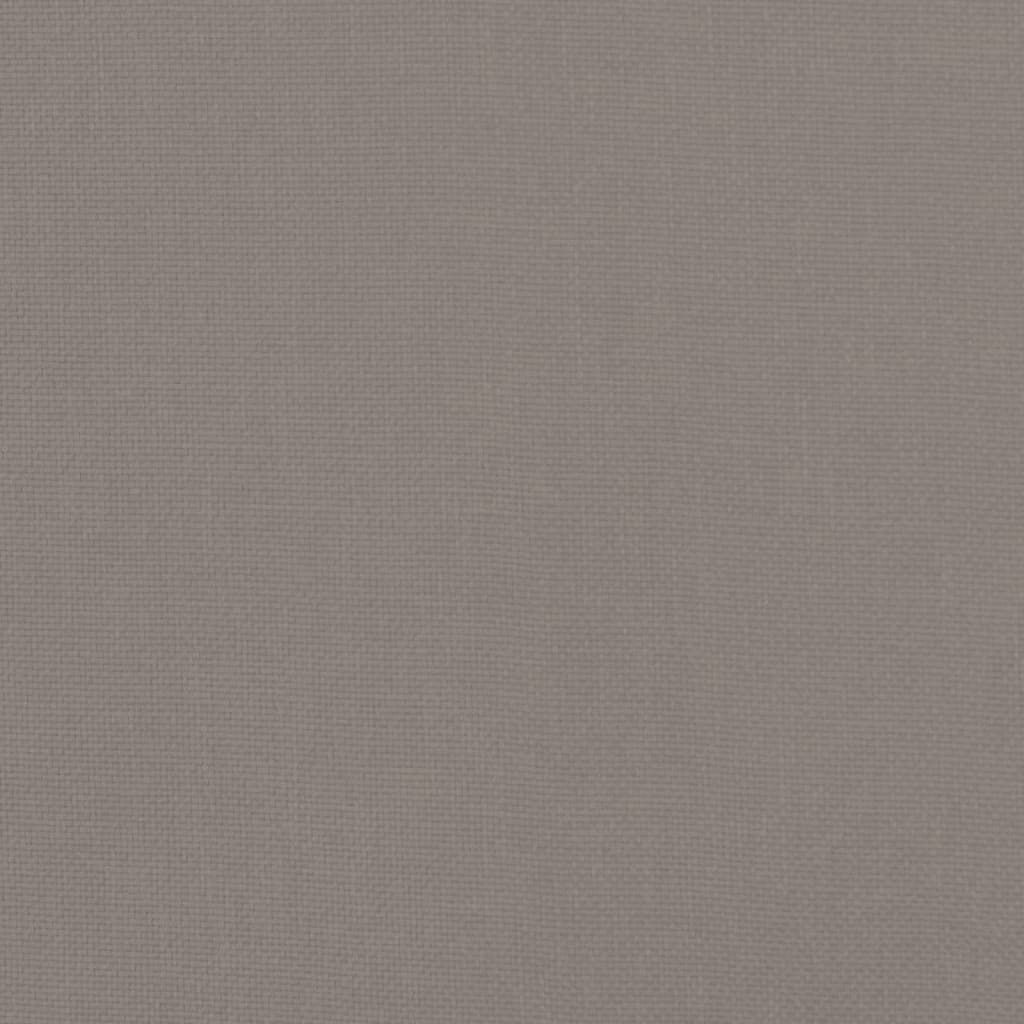 Relaxstoel met voetenbank stof taupe