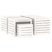 4-delige Tuinboxset massief grenenhout wit