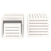 4-delige Tuinboxset massief grenenhout wit