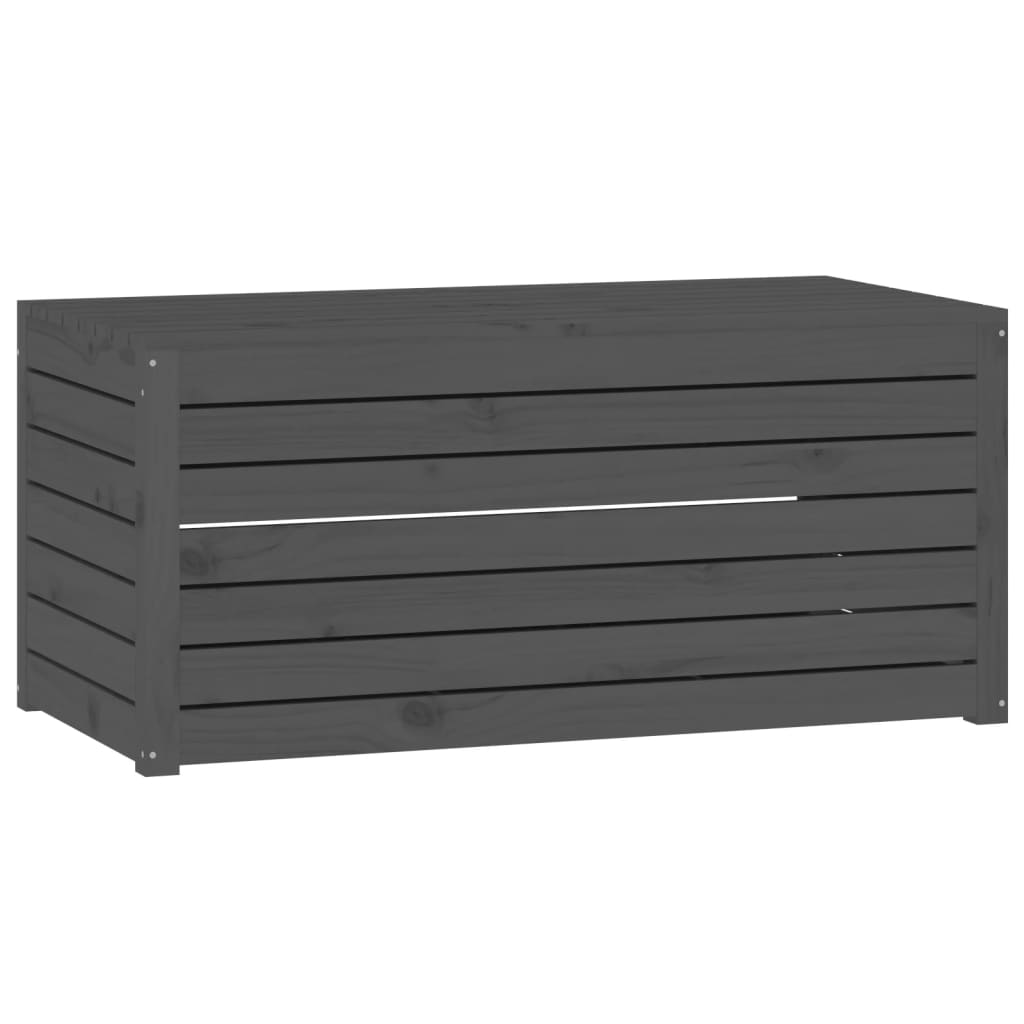 4-delige Tuinboxset massief grenenhout grijs