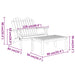 2-delige Loungeset Adirondack massief acaciahout