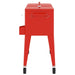 Koelbox op wielen 92x43x89 cm rood
