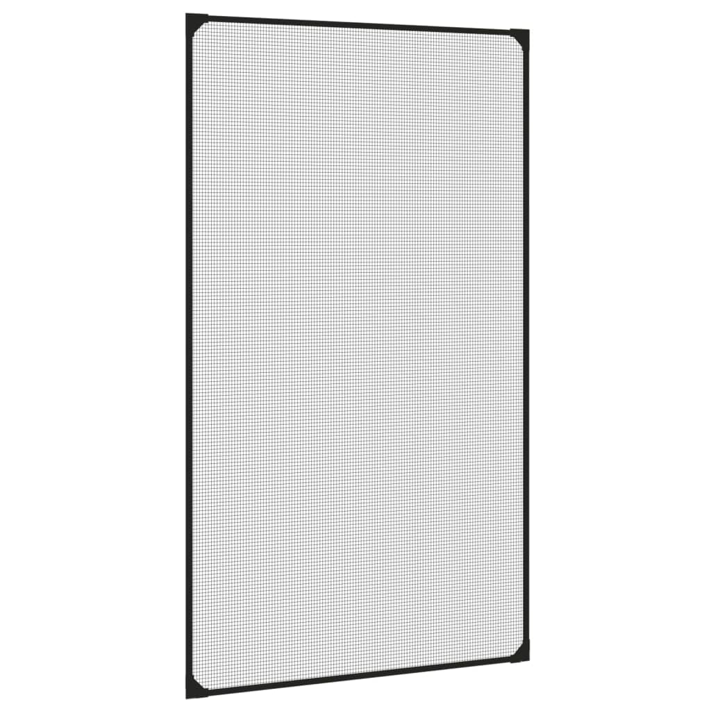 Insectenhor voor ramen magnetisch 80x140 cm antracietkleurig