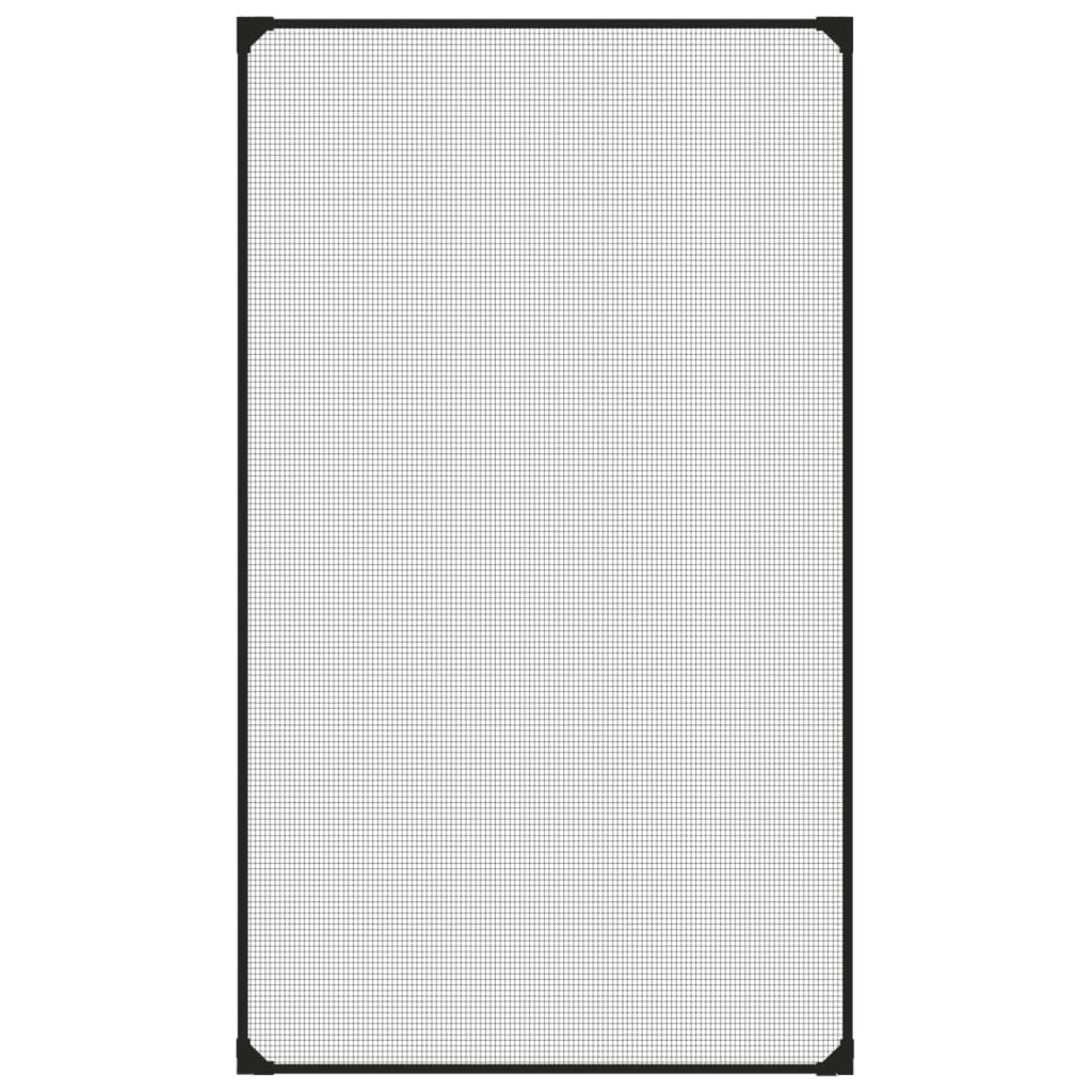 Insectenhor voor ramen magnetisch 80x140 cm antracietkleurig