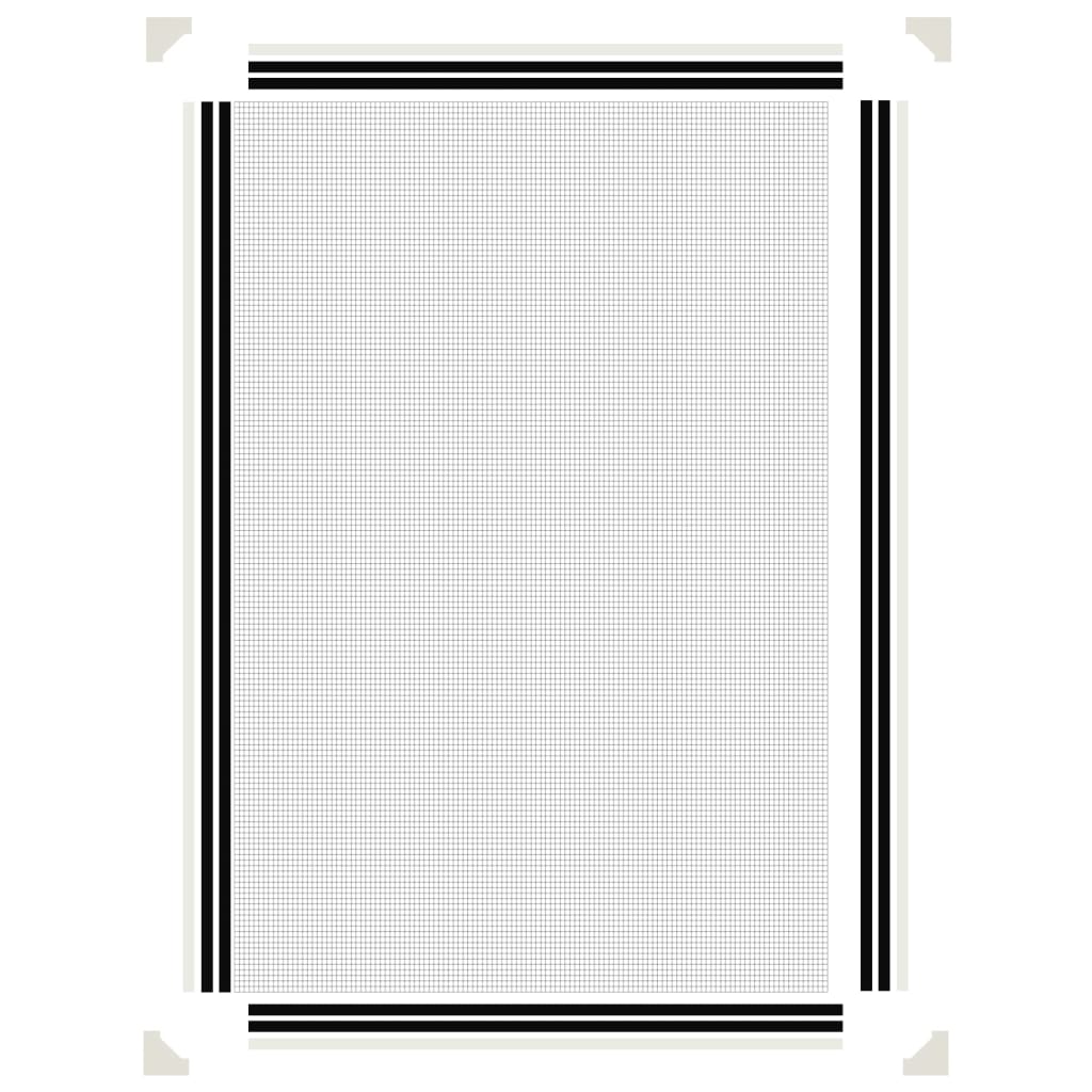 Insectenhor voor ramen magnetisch 80x120 cm wit