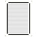 Insectenhor voor ramen magnetisch 80x120 cm wit
