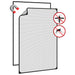 Insectenhor voor ramen magnetisch 80x120 cm antracietkleurig
