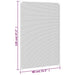 Insectenhor voor ramen magnetisch 80x120 cm antracietkleurig