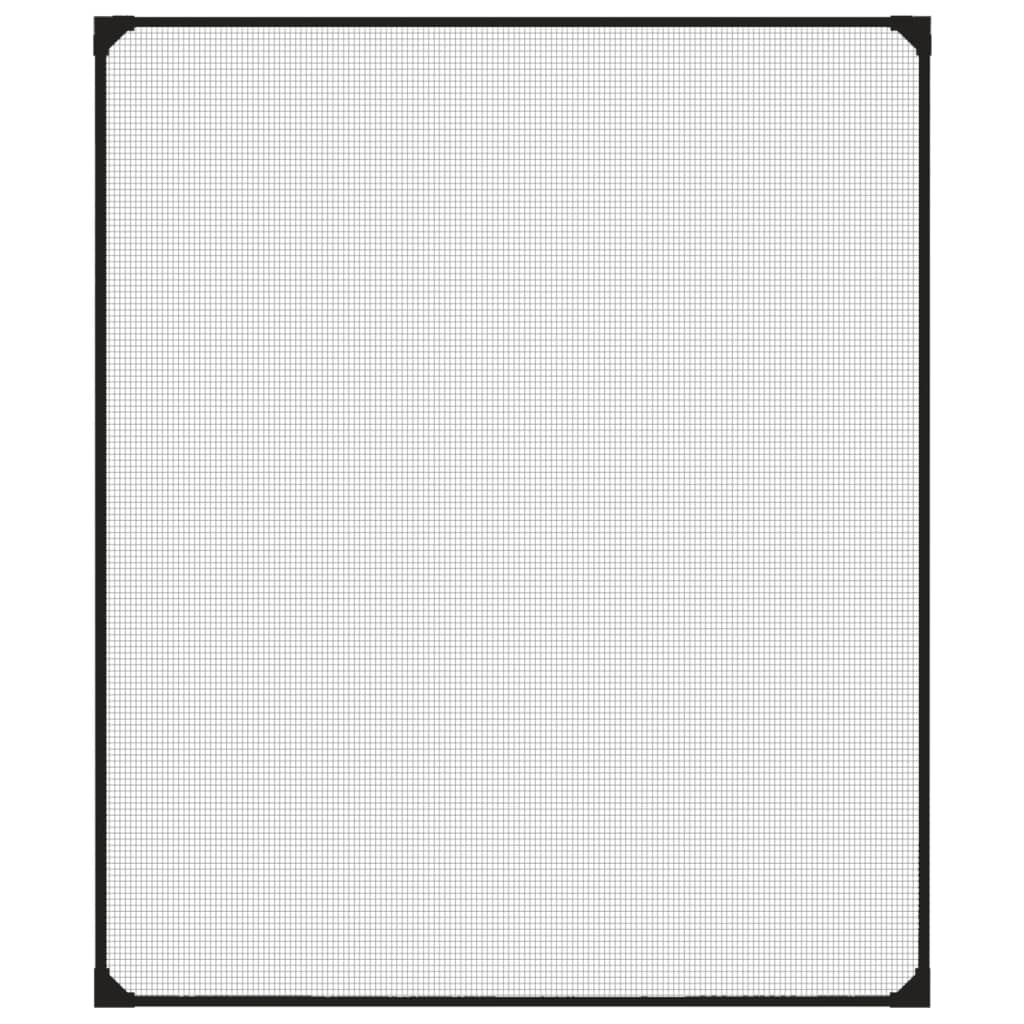 Insectenhor voor ramen magnetisch 100x120 cm antracietkleurig