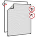Insectenhor voor ramen magnetisch 100x120 cm antracietkleurig