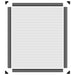 Insectenhor voor ramen magnetisch 100x120 cm antracietkleurig