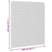 Insectenhor voor ramen magnetisch 100x120 cm antracietkleurig