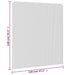 Insectenhor voor ramen magnetisch 120x140 cm wit