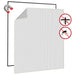 Insectenhor voor ramen magnetisch 130x150 cm wit