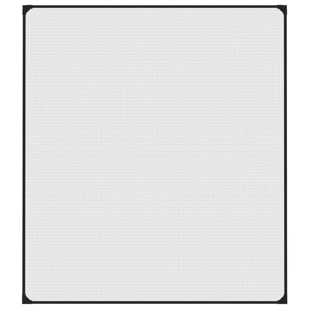 Insectenhor voor ramen magnetisch 130x150 cm antracietkleurig