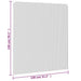 Insectenhor voor ramen magnetisch 130x150 cm antracietkleurig