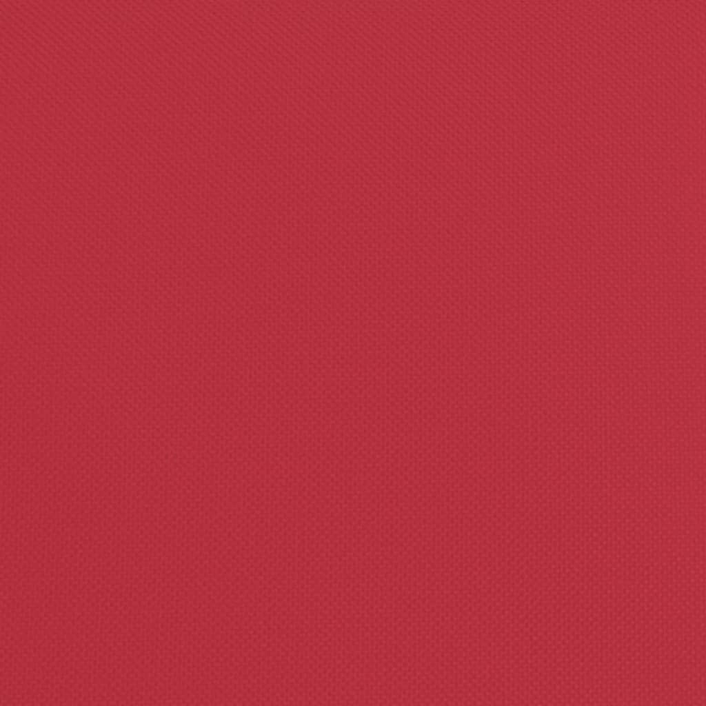 Ligbed inklapbaar oxford stof en gepoedercoat staal rood