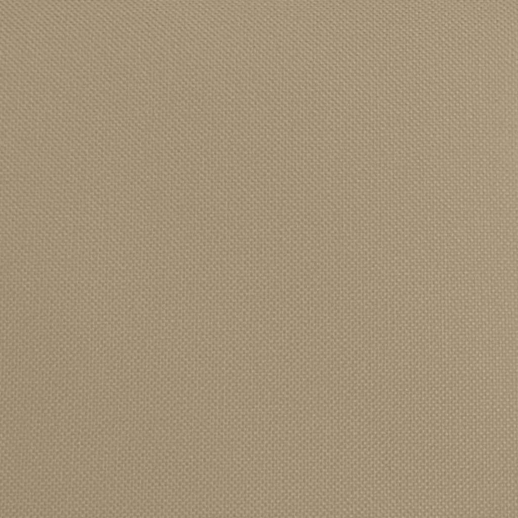 Ligbed inklapbaar oxford stof en gepoedercoat staal taupe