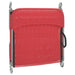 Ligbedden 2 st inklapbaar textileen en staal rood