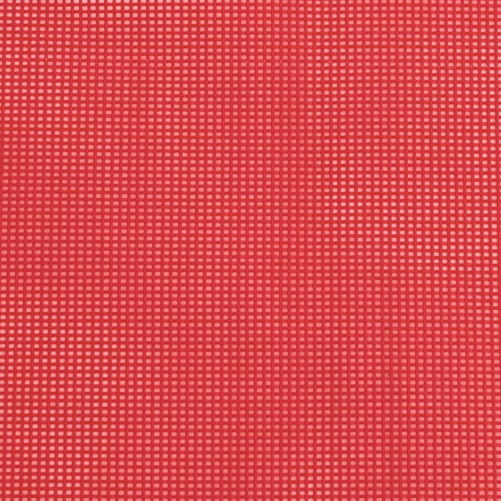 Ligbedden 2 st inklapbaar textileen en staal rood