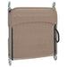 Ligbedden 2 st inklapbaar textileen en staal taupe