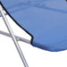 Strandstoelen 2 st textileen en gepoedercoat staal blauw