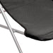 Strandstoelen 2 st textileen en gepoedercoat staal zwart